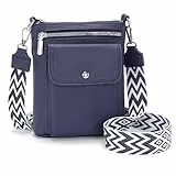 Atgbiem 2025 Umhängetasche Damen Klein Handytasche Zum Umhängen Kleine Handtasche Damen Crossbody Bag Blau Geschenke für Frauen