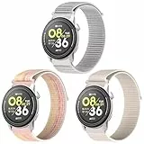 OUTPUTBT Nylon Uhrenarmbänder 22mm für Coros Pace 3/PACE Pro/Apex 2 Pro/Apex Pro/Apex 46mm Armband Elastisch Sport für Coros Vertix Ersatzarmband Damen Herren