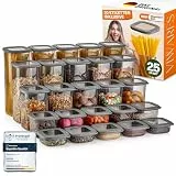 Viwares Vorratsdosen mit Deckel Luftdicht, 25er Vorratsbehälter Set BPA-Frei, Vorratsdose zur Müsli Mehl Aufbewahrung Küche, Praktische Organizer Küche, Frischhaltedosen für Lebensmittelaufbewahrung