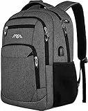 YAMTION Laptop Rucksack, Jungen Schulrucksack Herren und Damen Daypack 15,6 Zoll Leichtgewicht Wasserdichte Anti Diebstahl Schultasche