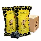 Neandertaler Feuer Holzkohle Grillkohle Buche - 10kg 20kg 30kg Charcoal BBQ Kohle für Grill Smoker Kamin | Grillholzkohle aus Laubholz Buchenholzkohle | Restaurant Qualität