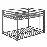 DHP Miles Metal Bunk Bed Silver Double/Double
