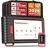 Thinkcar Thinkscan MAX2 Obd2 Diagnosegerät Für Alle Fahrzeuge,Alle Systemdiagnosen Obd2 Diagnosegerät Bluetooth Mit 28 Zurücksetzen,Öl,DPF,IMMO,Kostenloses Software-Update,Kabellose Verbindung.