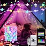 Smart Stern Lichterkette 10M RGB Chip 66 LED lichterkette mit App Timer
