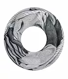 Majea Damen Loop Schal Schlauchschal Halstuch (880024) (grau 22)