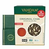VAHDAM Masala Chai Tee Loseblatt | 340g (170+ Tassen) | Indischer Schwarzer Tee mit Gewürzen | Mit Kardamom, Zimt, Nelken, Ingwer & Schwarzem Pfeffer | Hergestellt in Indien