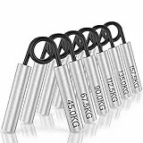 ZEAGUS Handtrainer Unterarmtrainer 6Pack, 22.5KG-135KG Metall Fingertrainer, Rutschfester Griffkraft Trainer, Hochbelastbares Handgriff für Muskelaufbau und Hand-Rehabilitationsübungen