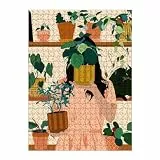 artboxONE-Puzzle L (500 Teile) Natur Topf-Oase - Puzzle botanisch blätter botanisch
