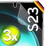 UTECTION 3X Schutzfolie für Samsung Galaxy S23 - Fingerabdruck kompatibel - Premium Folie KEIN Glas - Hüllenfreundlich - Anti Kratzer Displayschutzfolie Ultra Clear - Schutz Displayfolie
