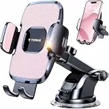 TORRAS Echte militärische und stärkste Saugnapfhalterung für Ihr Auto, universelle KFZ-Handyhalterung für Armaturenbrett, Windschutzscheibe, Lüftungsschlitz für iPhone 16, 15, Pro, Max, 14, Samsung