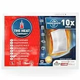 THE HEAT COMPANY Multiwärmer Wärmepads - 10 Stück - EXTRA WARM - Transportwärmer ohne Klebefläche - Körperwärmer - 20 Stunden verlässliche Wärme - luftaktiviert - rein natürlich
