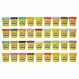 Play-Doh 36 Mega Pack, Knete für kreatives Spielen, für Kinder ab 2 Jahren 36834 Mehrfarbig 36er Pack, mehrfarbig sortiert