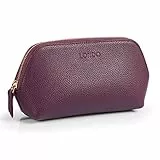 Londo Echtleder Kosmetiktasche, Schminktasche, Make up Tasche für Damen, Mädchen - Sonderfach mit Reisverschluss
