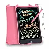 Maltafel Zaubertafel,PINKCAT LCD Schreibtafel Kinder 8,5 Zoll Spielzeug ab 2 3 4 5 6 7 Jahre Mal Tablet Kinder Lernspiele Beschäftigung Autofahrt Magnet Spiel Wassermalbuch Mädchen Geschenke