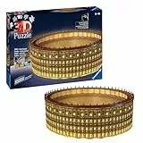 Ravensburger 3D Puzzle 11148 - Kolosseum Night Edition - leuchtet im Dunkeln - das weltberühmte Wahrzeichen aus dem antiken Rom - dreidimensionales Modell für große und kleine Puzzlefans ab 8 Jahren