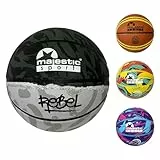 Majestic Sport Basketbälle für Kinder, Jugendliche and Erwachsen größe 5, Basketball Outdoor Indoor, Rebel