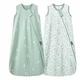 Mosebears 0.5 Tog Baby Schlafsack-Baumwolle Sommer Schlafsack für Neugeborene, Jungen & Mädchen,S(0-6 Monate)