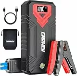 CARHEV Starthilfe Powerbank für pkw, 4000A Auto Starthilfe Powerbank (Bis Zu 8,0L Benzin Oder 8,0L Diesel), 12V Jump Starter Powerbank mit USB Schnellladung und LED Taschenlampe