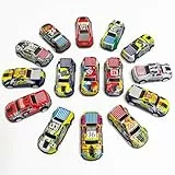 BECILES 15 Stück Stunt Spielzeugauto Legierung, Kleine Autos Set, Zurückziehen Metall-Autos, Mini Spielzeug für das Lernspiel von Kleinkindern Jungen und Mädchen