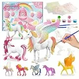 Adventskalender 2026 Kinder, Einhorn Adventskalender Mädchen, Malset für Kinder Einhorn, Kreativ Adventskalender Set für Kin-der, Weihnachtsgeschenke für Mädchen Adventskalender 4 5 6 7 8 9 10 jahre