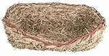 TRIXIE Grasbett aus 100% Naturmaterialien - für Meerschweinchen, Zwergkaninchen - zum Schlafen und Knabber - 33 x 12 x 26 cm - 61153
