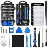 Feinmechaniker Werkzeug Set Reparatur Schraubenzieher: Bluvizo 124 in 1 Präzisionsschraubendreher, Handy Feinwerkzeug Met Torx T5 T6 T8 T15 für Kamera PC Computer iPhone PS Xbox