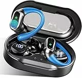 Rolosar Bluetooth Kopfhörer, Kopfhörer Kabellos Bluetooth 5.4 Sport tiefer Bass, 50 std Spielzeit In Ear Kopfhörer mit 4 ENC Noise Cancelling Mic, IP7 Wasserdicht Ohrhörer LED-Anzeige für Arbeit