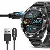 Blueshaweu Ladekabel Kompatibel mit SIEMORL Smart Watch 1.32', Kabel Ladegerät Ladestaion für SIEMORL Smartwatch (schwarz)