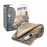 Imetec Adapto Elegance, Heizdecke, Wärmedecke, 180x140 cm, weicher Stoff, Energieeinsparung, Adapto-Technologie, schnelles Aufheizen, 6 Temperaturen, waschbar