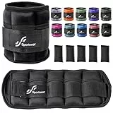 Sportneer Gewichtsmanschetten, Verstellbares Gewichte für Beine und Arme für für Frauen Männer Gym Fitness Workout Walking Joggen, 0,45kg-2,3kg (pro Knöchel)/0,9-4,5kg(pro Paar)