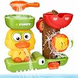Acsatont Badewannenspielzeug, Badespielzeug Baby ab 1 2 3 Jahr Wasserspielzeug Kinder Badewannen Spielzeug Kinder Enten und Löwen für Jungen Mädchen Geburtstag