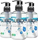 Lubido Original Gleitgel auf Wasserbasis für den Intimbereich, ohne Parabene, 250 ml (3er-Pack)
