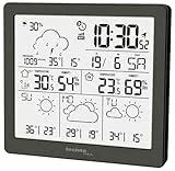 techno line WD2200 - Wetterstation mit 3 Tage Wettervorhersage, Inklusive Außensender, Daten auf der Station und auf dem Handy (App direct weather)