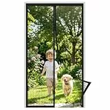 MYCARBON Fliegengitter Tür Magnet 110x220cm Insektenschutz Balkontür Fliegenvorhang 10 x Stärker als Normales Fliegengitter ohne Bohren Vorhang für Balkontür Wohnzimmer Schiebetür Terrassentür Schwarz