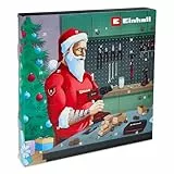 Original Einhell Adventskalender 2025 Werkzeug (37-tlg. Set mit Bit- und Ratschenzubehör, Schneid-/Messwerkzeugen, robusten Materialien, 1/4' kompatibel)