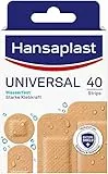 Hansaplast Universal Pflaster (40 Strips), schmutz- und wasserabweisende Wundpflaster, Pflaster Set mit starker Klebkraft & Bacteria Shield