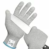 Schwer SlicePro (Level A9/F) Schnittfeste Handschuhe,PFAS Frei,zuverlässige Schneidhandschuhe, Mandolinen-Handschuhe zum Schneiden von Fleisch, Austernschütten,Fischfilet-Verarbeitung,M