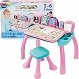 Vtech 6-in-1 Magischer Schreibtisch I Interaktive Lernstation mit Licht & Ton I Kreatives Set zum Schreiben Zählen und Lernen I Lernstation für Vorschulkinder ab 3 Jahre mit Stuhl für Jungen Mädchen