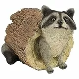 Design Toscano Bandit der Waschbär Tierstatue, Polyresin, Vollfarbe, 25,5 cm