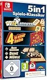 5 in 1 Spiele Klassiker - myRummy - 4 in Reihe - Backgammon - Dame - Mühle - für die ganze Familie für Switch