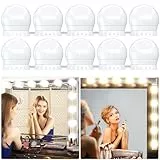 daphomeu Aktualisierte Version LED Spiegelleuchte 3 Farbe, Dimmbar Schminklicht, Schminktisch Leuchte, Makeup Lampe, Make Up Licht, Spiegellampe für Kosmetikspiegel, Badzimmer Spiegel