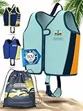 KIDVERSE Schwimmweste Kinder 2-3 Jahre - TÜV geprüfte Schwimmhilfe mit Bauchumfang bis 56cm - Schwimmhilfe Kinder 2-3 Jahre - Kinderschwimmweste zum Schwimmen Lernen - Komfort Schwimmweste Kind