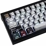 PBT Keycaps 134 Keys Manga Mixed Light Keycap, Retro Style Side Printed Shine Through Dye Sub Custom Keycaps for Cherry MX Switch German QWERTZ Layout Mechanical Keyboards