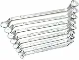 Mannesmann Brüder Ringschlüsselsatz 8-tlg., Chrom-Vanadium, 6-22 mm, langlebig, Profi-Qualität, für Werkstatt und Heimwerker geeignet | M 140-08