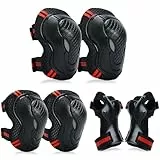YooxArmor Knieschoner Kinder 6er Set,Schoner Inliner Kinder mit Ellenbogenschützer Handgelenkschoner für Jungen & Mädchen 3-8 Jahre,Schutzausrüstung Protektoren für Fahrrad Skateboard Rollschuhe