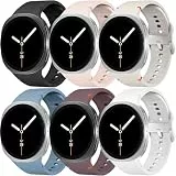 Sportarmband für Samsung Galaxy Watch 8 Armband 40mm 44mm/8 Classic 46 mm Band Damen/Herren,Weich Wasserdicht Silikon Sport Loop Armbänder für Samsung Galaxy Watch 8 Classic Armband 46mm/8 44 mm 40 mm