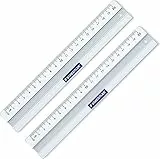 2 Stück Staedtler 563 Lineal Metall (20cm)