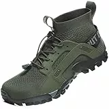 VTASQ Herren Damen Wanderschuhe Anti-Rutsch Wanderstiefel Trekkingschuhe Leicht Atmungsaktiv Outdoorschuhe Männer Sportschuhe Kletterschuhe Trail Running Traillaufschuhe Unisex Grün 39 EU
