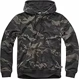 Brandit Herren Sweathoodie Kapuzenpullover, Darkcamo, XXL EU