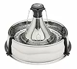 PetSafe Drinkwell Edelstahl-Trinkbrunnen 360 für Hunde und Katzen, BPA-frei, Leiser Betrieb, 3,8 L Wasserkapazität